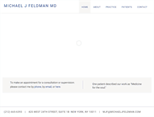 Tablet Screenshot of michaeljfeldman.com